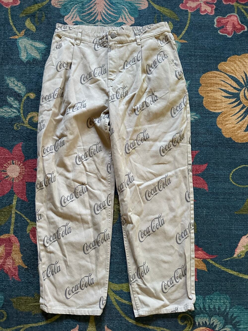 H&M x Coca-Cola Print Straight Jeans Size 8 Petite